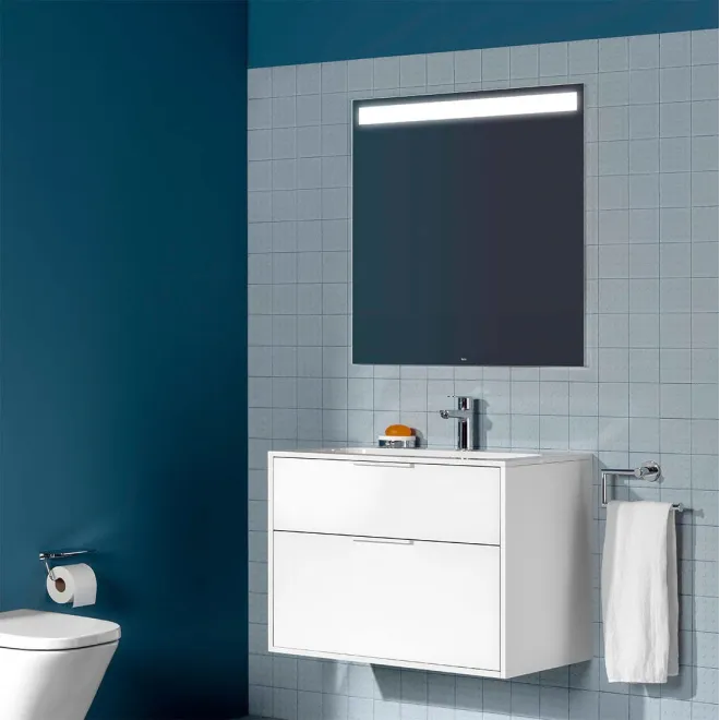 Espejo de baño con luz LED Eidos Roca | TiendaInicia