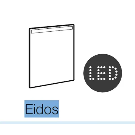 Espejo de baño con luz LED Eidos Roca | TiendaInicia