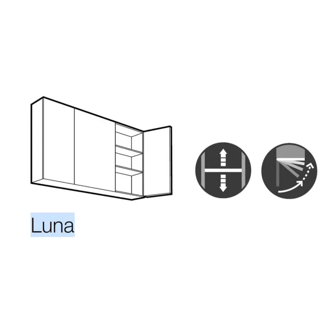 Espejo armario camerino de baño Luna Roca | TiendaInicia