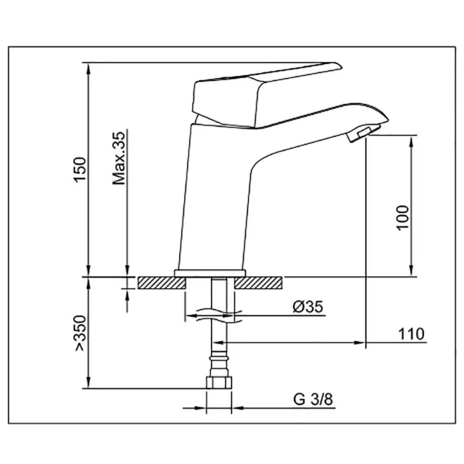 GRIFO LAVABO CAÑO ALTO KYRA | Precios y ofertas | Bystillo
