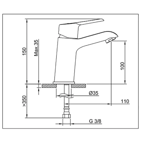 GRIFO LAVABO CAÑO ALTO KYRA | Precios y ofertas | Bystillo