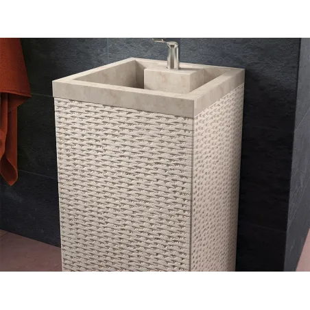 LAVABO DE PIEDRA BORNEO CUADRADO BATHCO