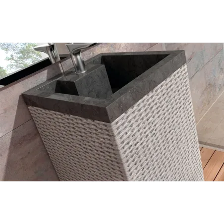 LAVABO DE PIEDRA BORNEO CUADRADO BATHCO