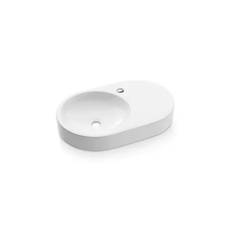 LAVABO SOBRE ENCIMERA FUENGIROLA OVALADO BATHCO FONDO BLANCO