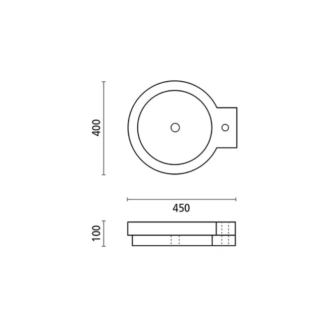 PLANO LAVABO SOBRE ENCIMERA ICONO BATHCO