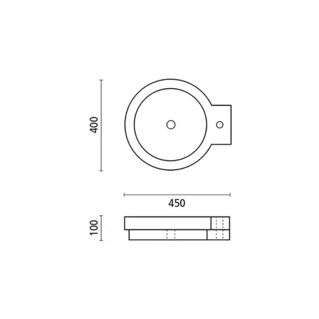 PLANO LAVABO SOBRE ENCIMERA ICONO BATHCO