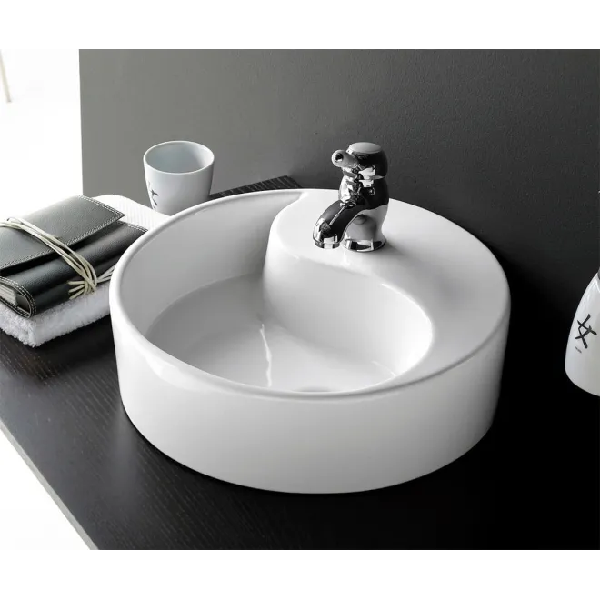 LAVABO SOBRE ENCIMERA YIN YANG REDONDO BATHCO