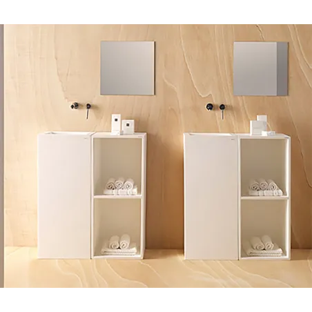 LAVABO PEDESTAL CUADRADO SOLID SURFACE BATHCO