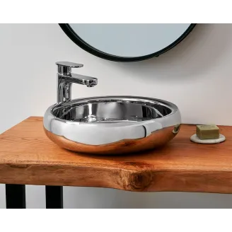 LAVABO SOBRE ENCIMERA ASON ACERO BATHCO