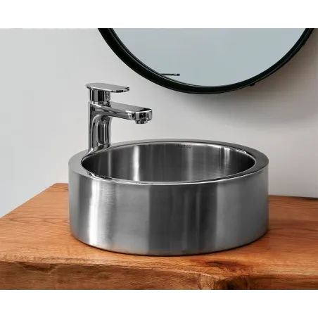 LAVABO SOBRE ENCIMERA ORUÑA ACERO BATHCO