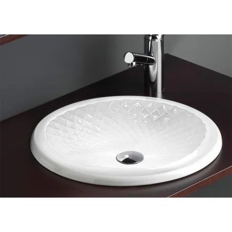 LAVABO ENCASTRE RELIEF REDONDO BATHCO