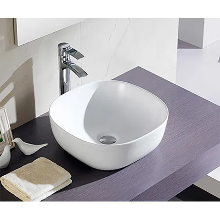 LAVABO SOBRE ENCIMERA OLEA CUADRADO BATHCO