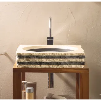 LAVABO DE PIEDRA MONTENEGRO CUADRADO BATHCO