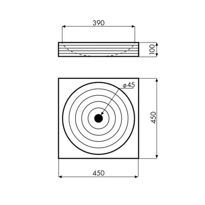PLANO LAVABO DE PIEDRA MONTENEGRO CUADRADO BATHCO BATHCO