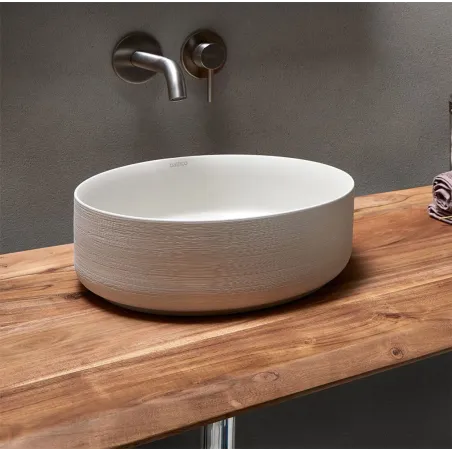 LAVABO SOBRE ENCIMERA CARNAC CRU REDONDO BATHCO