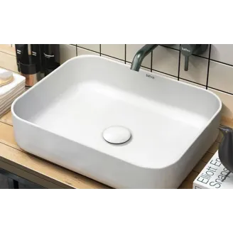 LAVABO SOBRE ENCIMERA DINAN 50 BLANCO RECTANGULAR BATHCO