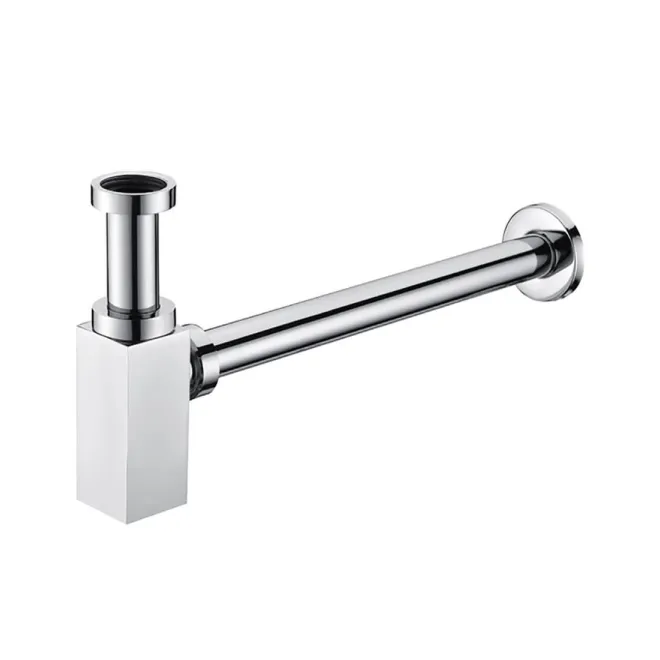 SIFON LAVABO CUADRADO CROMO BAALNEO