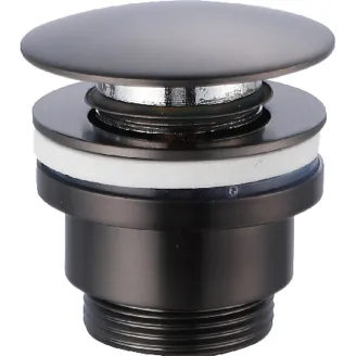 VALVULA LAVABO CLICK CLACK BLACK GUN METAL BAALNEO