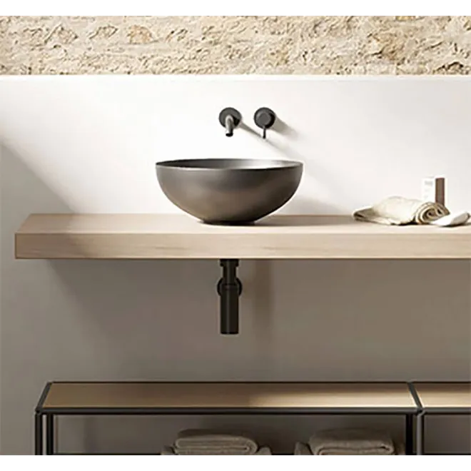 SIFON LAVABO NEGRO MATE BATHCO