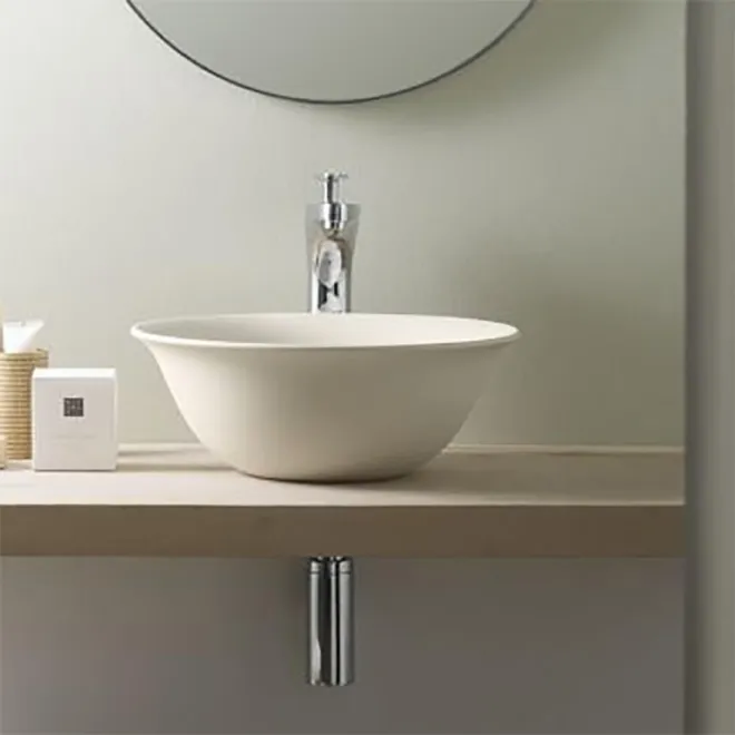 LAVABO SOBRE ENCIMERA NEW NORDIC CRU REDONDO BATHCO