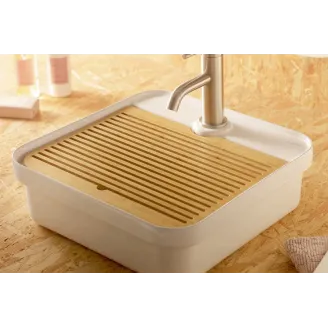LAVABO SOBRE ENCIMERA BESAYA CUADRADO BATHCO