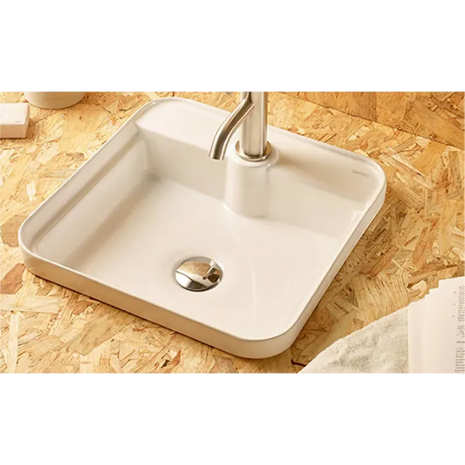 LAVABO SOBRE ENCIMERA BESAYA CUADRADO BATHCO
