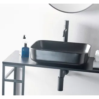 LAVABO SOBRE ENCIMERA DINAN 50 NEGRO MATE BATHCO