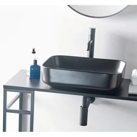 LAVABO SOBRE ENCIMERA DINAN 50 NEGRO MATE BATHCO