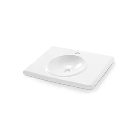 LAVABO SOBRE ENCIMERA LUNA 65 RECTANGULAR BATHCO FONDO BLANCO