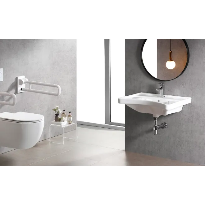 LAVABO SUSPENDIDO OKINAWA RECTANGULAR BATHCO MOVILIDAD REDUCIDA