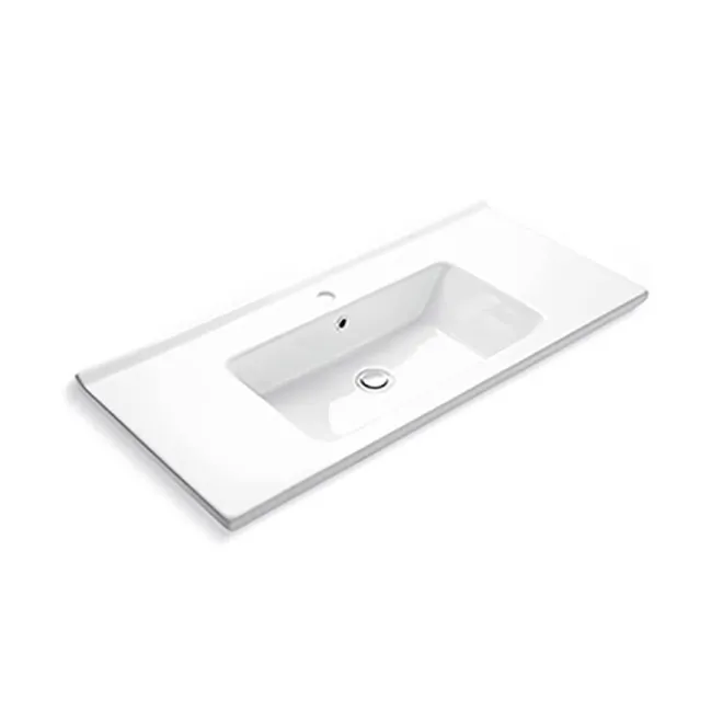 LAVABO SUSPENDIDO RIGA 85 RECTANGULAR BATHCO FONDO BLANCO
