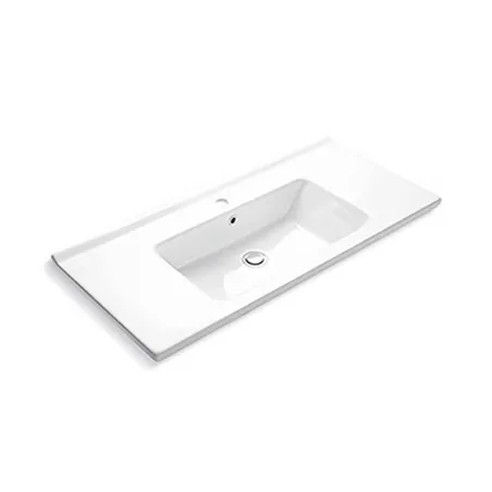 LAVABO SUSPENDIDO RIGA 85 RECTANGULAR BATHCO FONDO BLANCO