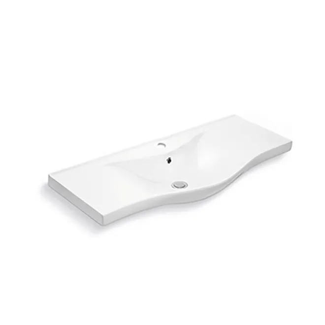 LAVABO SUSPENDIDO HELSINKI 100 RECTANGULAR BATHCO FONDO BLANCO