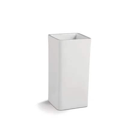 LAVABO PIE ARENAS CUADRADO  BATHCO. FONDO BLANCO