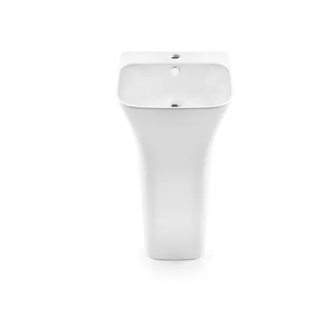 LAVABO PIE CARTES RECTANGULAR BATHCO FONDO BLANCO