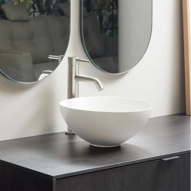 LAVABO SOBRE ENCIMERA DAKAR BLANCO MATE BATHCO