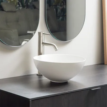 LAVABO SOBRE ENCIMERA DAKAR BLANCO MATE BATHCO