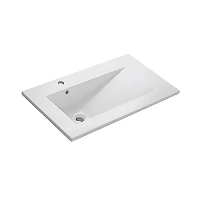 ENCIMERA LAVABO TECNO 80 RESINA BATHCO FONDO BLANCO