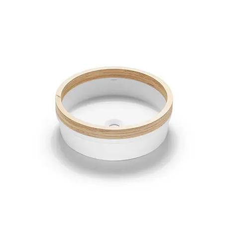 LAVABO SOLID SURFACE PRATO BATHCO FONDO BLANCO