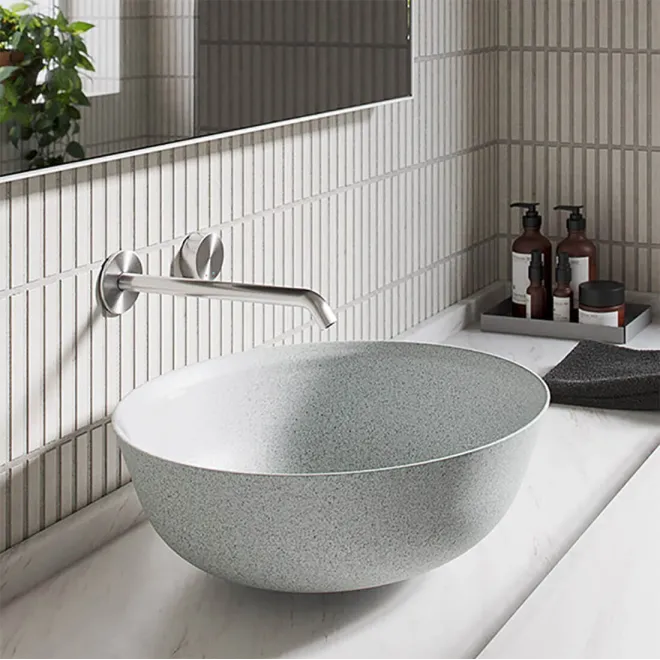 LAVABO COMPOSITE PARANA GRIS CLARO BATHCO