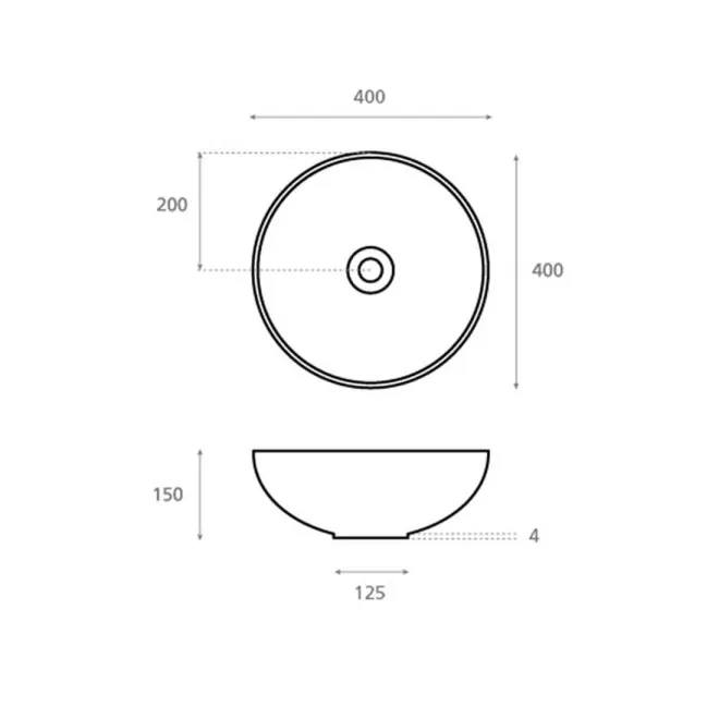 PLANO CON COTAS LAVABO MICROCEMENTO NEW LYS TEJA BATHCO
