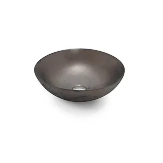 LAVABO SOBRE ENCIMERA NEW LYS ORO NEGRO REDONDO BATHCO