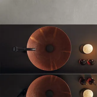 LAVABO SOBRE ENCIMERA NEW LYS ACERO CORTEN BATHCO