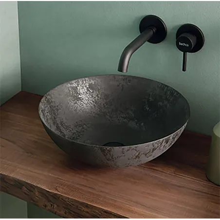 LAVABO SOBRE ENCIMERA NEW LYS MATE REDONDO BATHCO