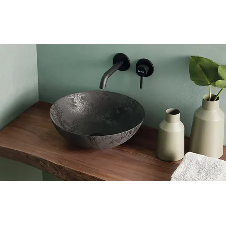 LAVABO SOBRE ENCIMERA NEW LYS MATE REDONDO BATHCO