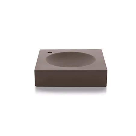 LAVABO CEMENTO PARBAYON CUADRADO BATHCO FONDO BLANCO