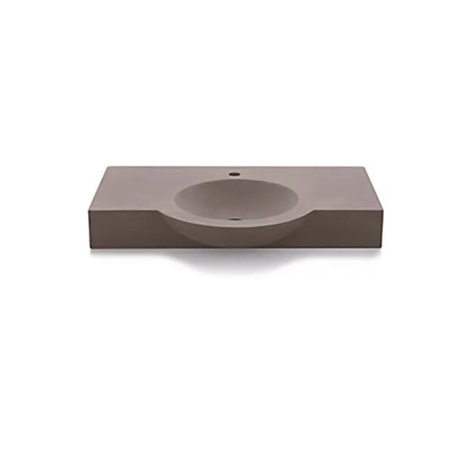 LAVABO CEMENTO CAMARGO RECTANGULAR BATHCO FONDO BLANCO