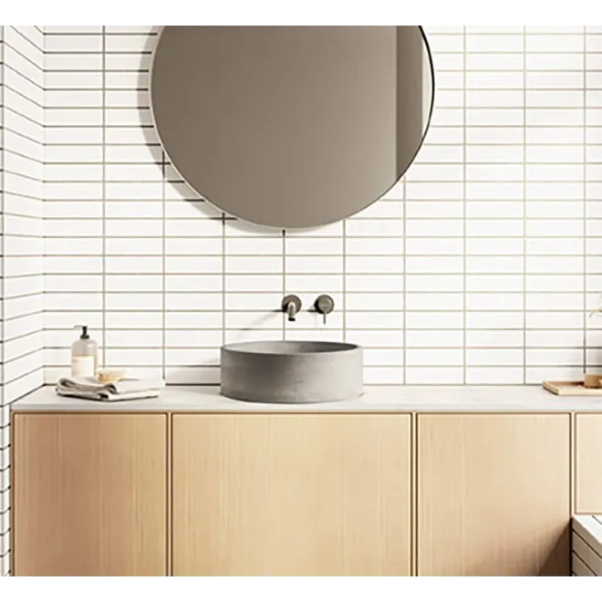 LAVABO CEMENTO PESQUERA GRIS CLARO REDONDO BATHCO