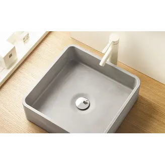 LAVABO CEMENTO NESTARES GRIS CLARO CUADRADO BATHCO