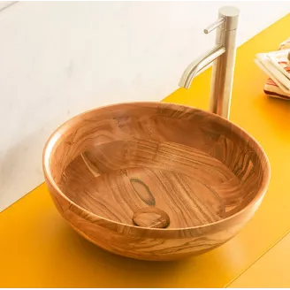 LAVABO MADERA CALCUTA REDONDO BATHCO
